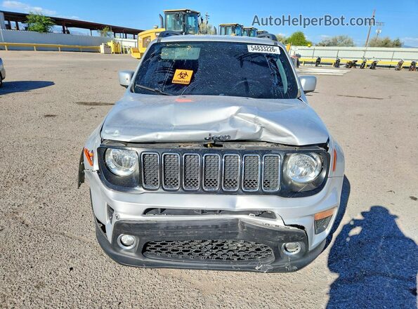 ZACNJAB14KPK37678 2019 JEEP RENEGADE Silver Front view