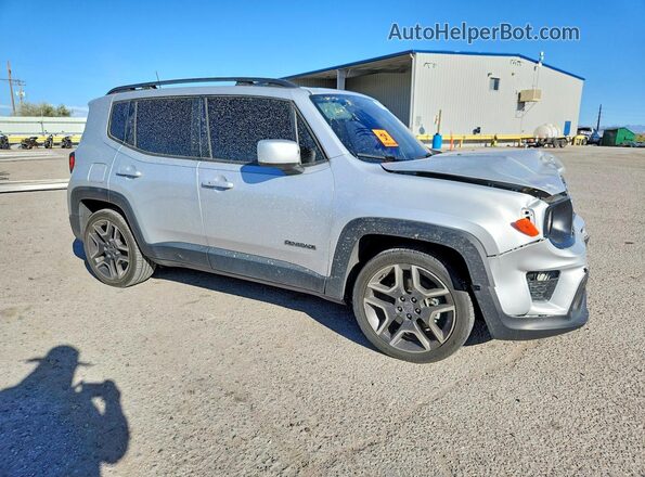 ZACNJAB14KPK37678 2019 JEEP RENEGADE Silver Front right