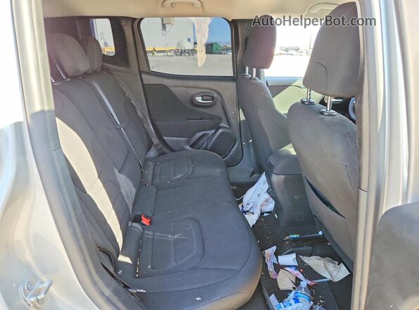 ZACNJAB14KPK37678 2019 JEEP RENEGADE Silver Rear seats view