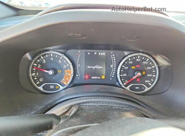 ZACNJAB14KPK37678 2019 JEEP RENEGADE Silver Instrument cluster view