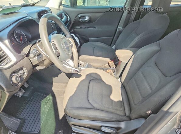 ZACNJABB0KPK38674 2019 JEEP RENEGADE Gray წინა სალონის ხედი