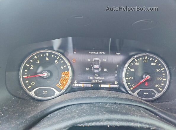 ZACNJABB0LPL31342 2020 JEEP RENEGADE Gray Vista del cuadro de instrumentos