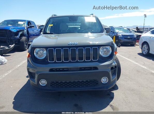 ZACNJABB1LPM01057 2020 JEEP RENEGADE Gray ხელსაწყოთა პანელის ხედი