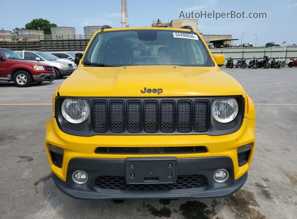ZACNJABB3KPJ74680 2019 JEEP RENEGADE Yellow Դիմացի տեսք