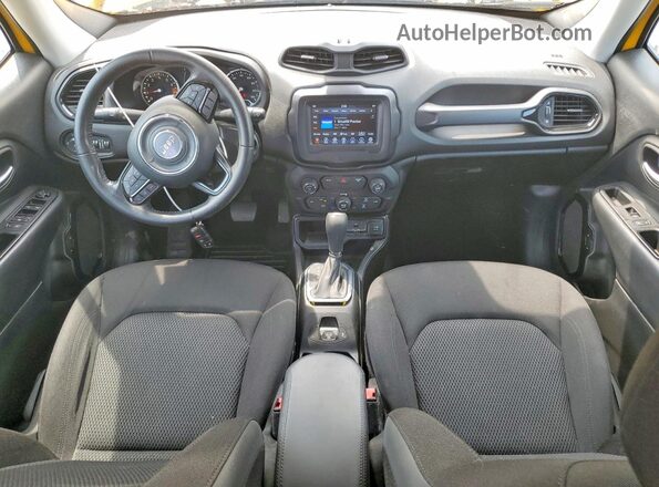 ZACNJABB3KPJ74680 2019 JEEP RENEGADE Yellow Առջևի վահանակի տեսք