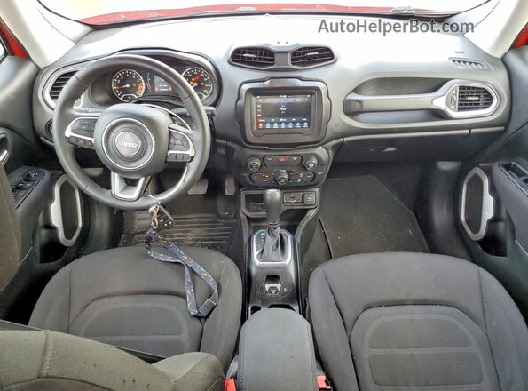 ZACNJABB4KPJ76728 2019 JEEP RENEGADE Red Widok deski rozdzielczej