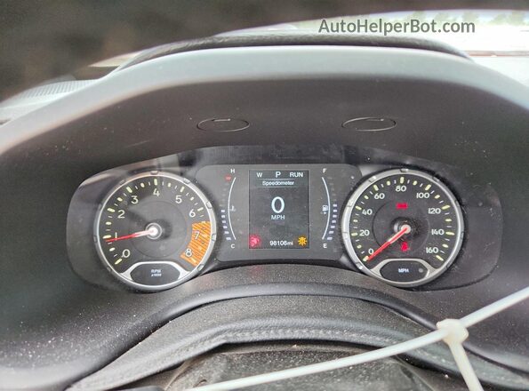 ZACNJABB4KPK70740 2019 JEEP RENEGADE Красный Вид щитка приборов