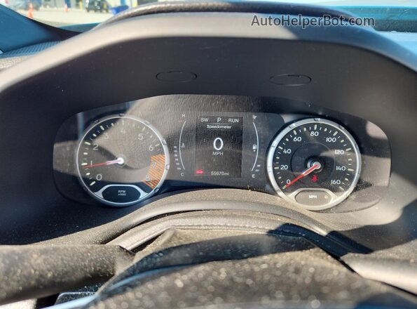 ZACNJABB4LPL92256 2020 JEEP RENEGADE Teal ხელსაწყოთა პანელის ხედი