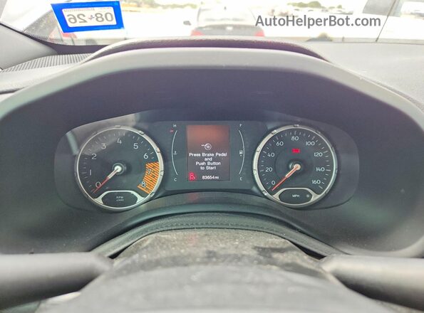 ZACNJABB5LPL09207 2020 JEEP RENEGADE Gray ხელსაწყოთა პანელის ხედი