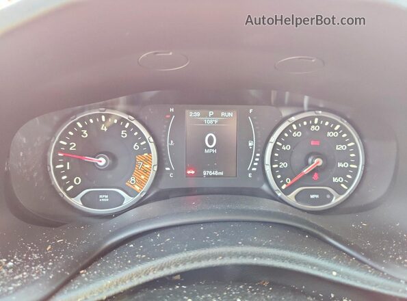 ZACNJABB5LPL22734 2020 JEEP RENEGADE Оранжевый Вид щитка приборов
