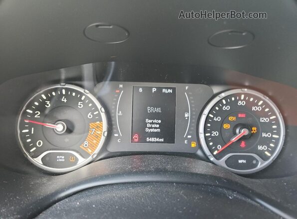 ZACNJABB5LPL92900 2020 JEEP RENEGADE Gray Vista del cuadro de instrumentos