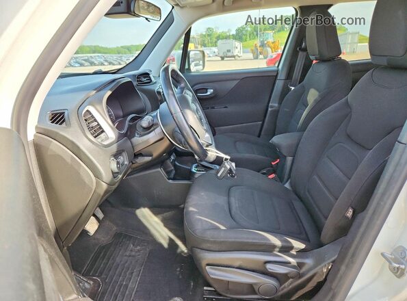 ZACNJABB8KPK02909 2019 JEEP RENEGADE White Вид салону спереду