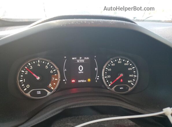 ZACNJABB8LPL53797 2020 JEEP RENEGADE Silver Instrument cluster view