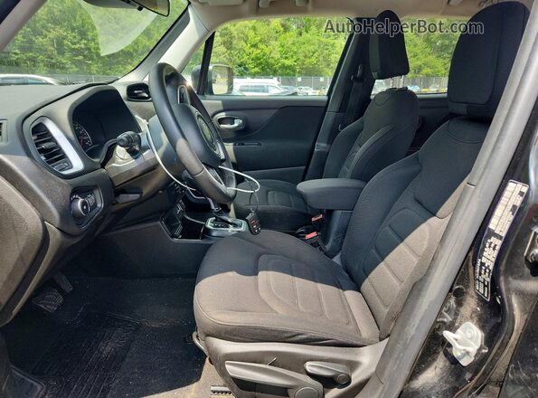 ZACNJABB9KPK84343 2019 JEEP RENEGADE Черный Вид салона спереди
