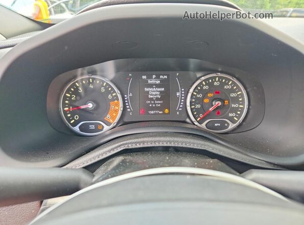 ZACNJABB9KPK84343 2019 JEEP RENEGADE Черный Вид щитка приборов