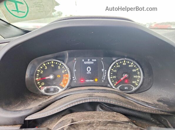 ZACNJABB9KPK93463 2019 JEEP RENEGADE White Вид щитка приладів