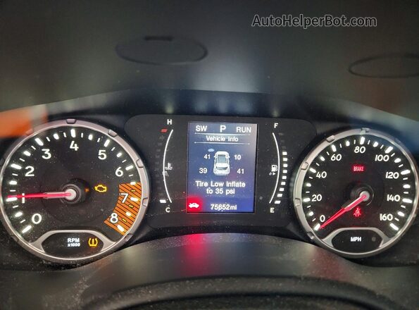 ZACNJABB9LPL85643 2020 JEEP RENEGADE Green Вид щитка приладів