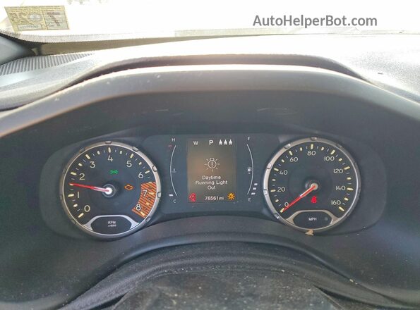 ZACNJABBXKPK76607 2019 JEEP RENEGADE Silver Vista del cuadro de instrumentos