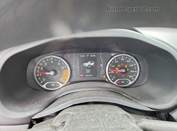 ZACNJBAB0KPK79264 2019 JEEP RENEGADE Silver Սարքավորումների վահանակի տեսք