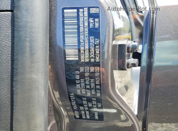 ZACNJBAB1LPL88379 2020 JEEP RENEGADE Charcoal Widok naklejki z numerem VIN