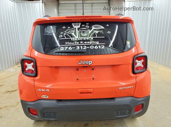ZACNJBAB2KPJ91574 2019 JEEP RENEGADE Orange Vista trasera