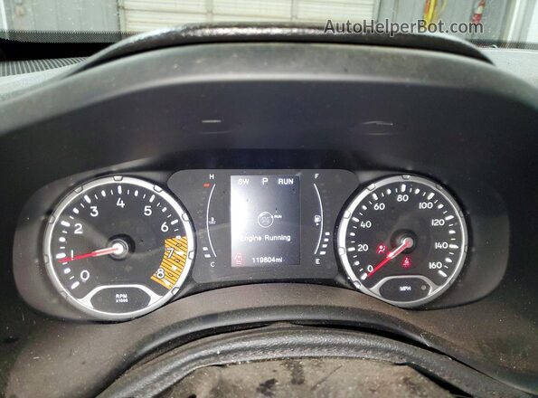 ZACNJBAB2KPJ91574 2019 JEEP RENEGADE Orange Vista del cuadro de instrumentos