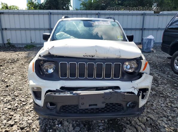 ZACNJBAB2KPK51658 2019 JEEP RENEGADE White Դիմացի տեսք