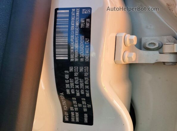 ZACNJBAB2KPK51658 2019 JEEP RENEGADE White VIN կոդի պիտակի տեսք