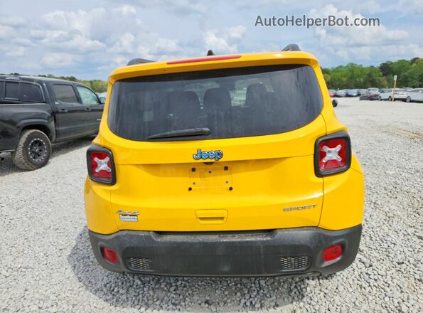 ZACNJBAB4KPJ85386 2019 JEEP RENEGADE Желтый Вид сзади