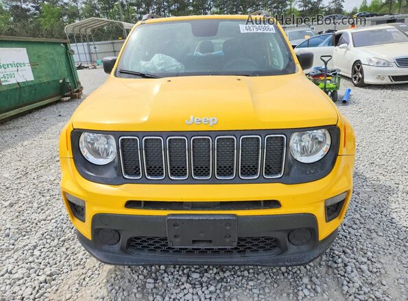 ZACNJBAB4KPJ85386 2019 JEEP RENEGADE Желтый Вид спереди