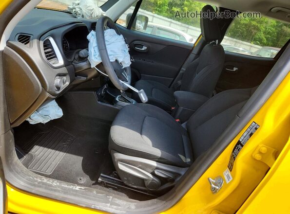 ZACNJBAB4KPJ85386 2019 JEEP RENEGADE Желтый Вид салона спереди