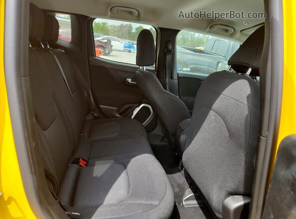 ZACNJBAB4KPJ85386 2019 JEEP RENEGADE Желтый Вид задних сидений