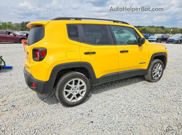 ZACNJBAB4KPJ85386 2019 JEEP RENEGADE Желтый Задняя правая четверть