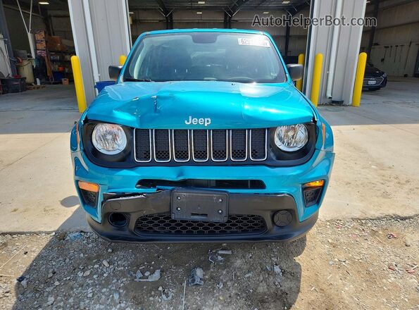 ZACNJBAB4LPL30508 2020 JEEP RENEGADE Teal Вид спереду