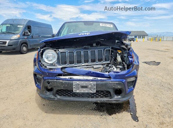 ZACNJBAB5KPJ96235 2019 JEEP RENEGADE Blue Front view