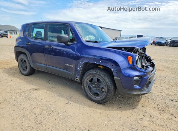 ZACNJBAB5KPJ96235 2019 JEEP RENEGADE Blue Front right