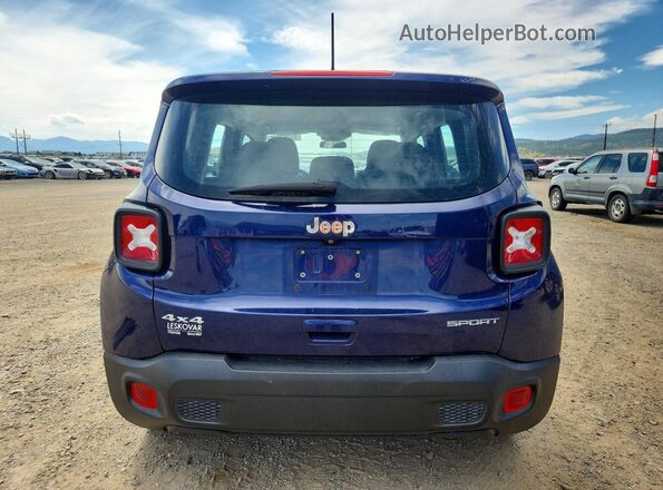 ZACNJBAB5KPJ96235 2019 JEEP RENEGADE Blue Rear view