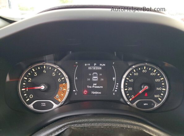 ZACNJBAB5LPL13202 2020 JEEP RENEGADE Синий Вид щитка приборов