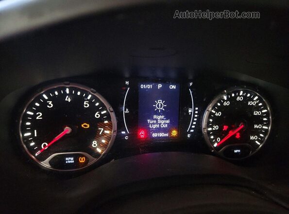 ZACNJBAB6LPL25469 2020 JEEP RENEGADE Black Սարքավորումների վահանակի տեսք