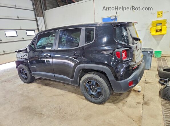 ZACNJBAB6LPL25469 2020 JEEP RENEGADE Black Հետևի ձախ