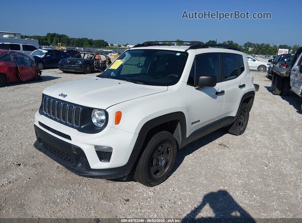 ZACNJBAB7KPJ83261 2019 JEEP RENEGADE White Vista tres cuartos delantera izquierda