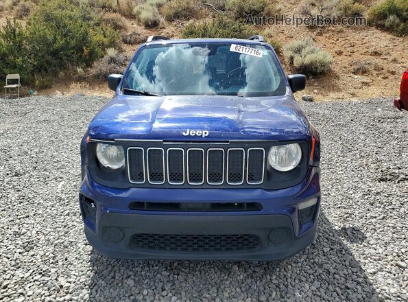 ZACNJBAB8KPK34847 2019 JEEP RENEGADE Blue წინა ხედი