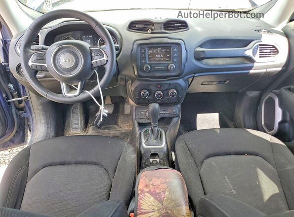 ZACNJBAB8KPK34847 2019 JEEP RENEGADE Blue წინა პანელის ხედი