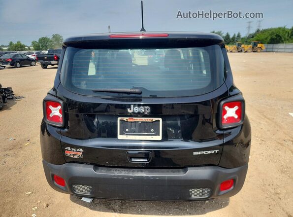 ZACNJBAB8LPL25375 2020 JEEP RENEGADE Black Հետևի տեսք