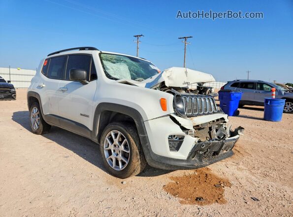 ZACNJBAB8LPL49367 2020 JEEP RENEGADE White Передня права чверть