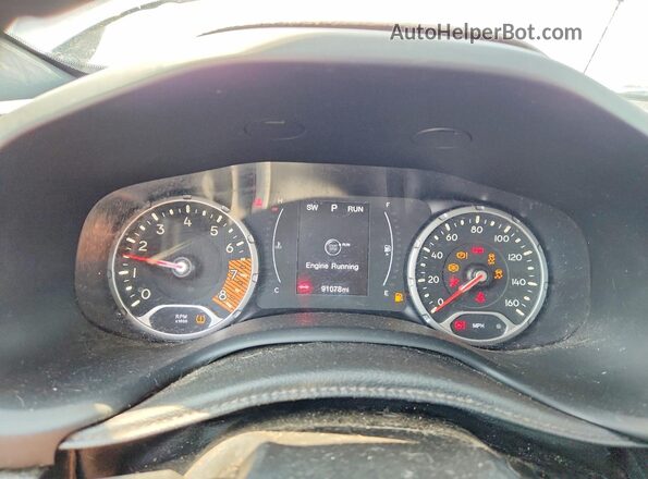 ZACNJBAB9LPL00260 2020 JEEP RENEGADE Gray Widok zestawu wskaźników