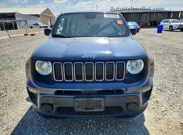 ZACNJBABXLPL32943 2020 JEEP RENEGADE Blue Вид спереду