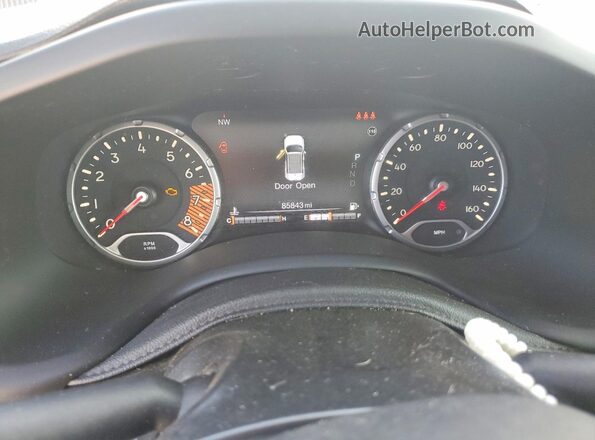ZACNJBB13KPK29318 2019 JEEP RENEGADE White Вид щитка приладів