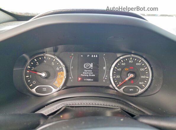 ZACNJBBB0KPK46554 2019 JEEP RENEGADE Gray Widok zestawu wskaźników