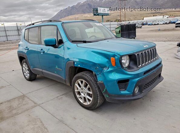 ZACNJBBB0KPK81952 2019 JEEP RENEGADE Синий Передняя правая четверть